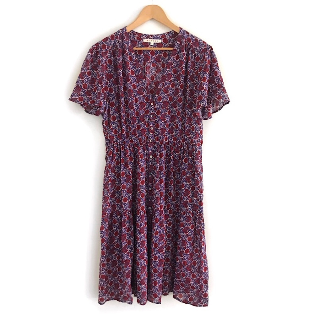 XiRENA Red and Blue Patterned Dress